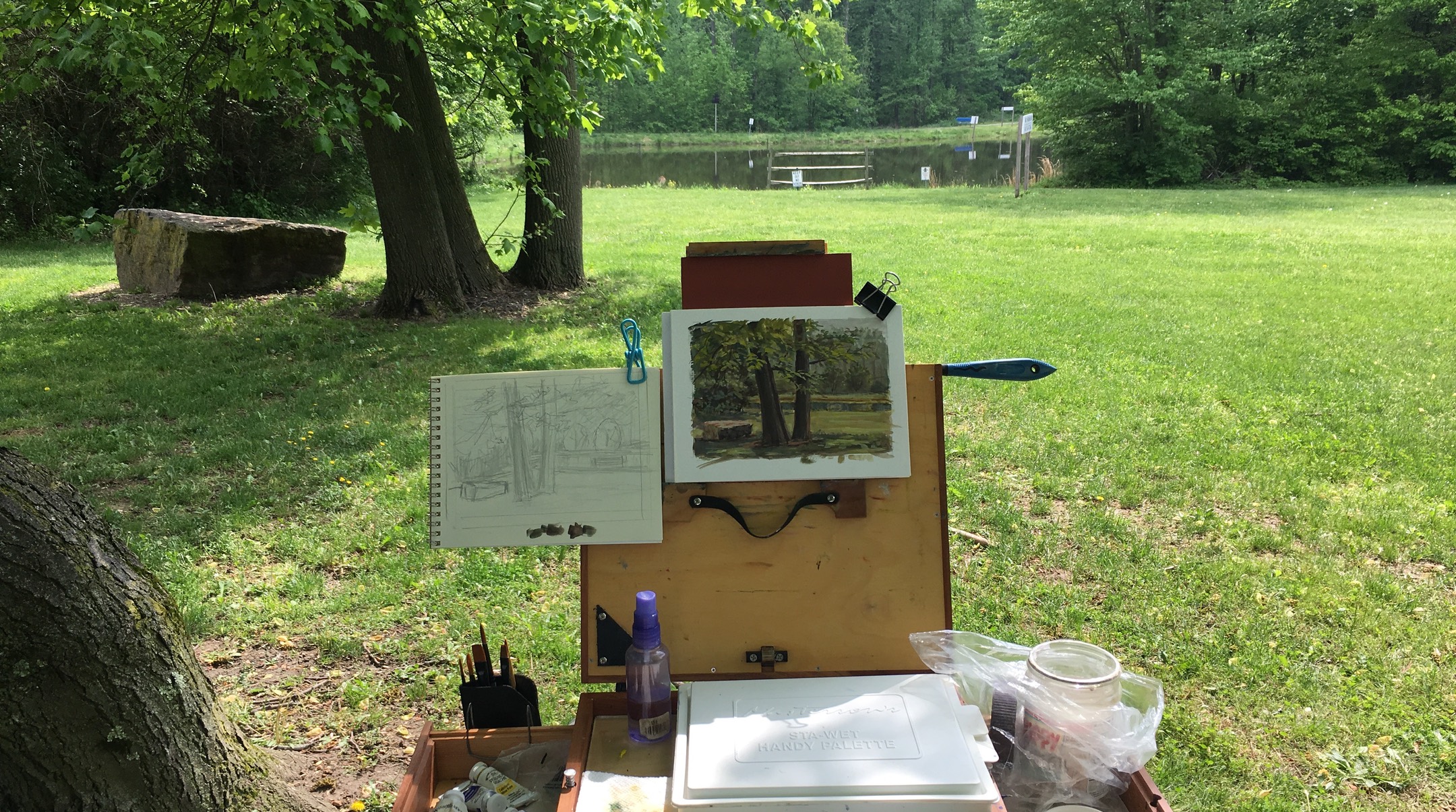 Gouache at Talley Day Park with Charley Parker